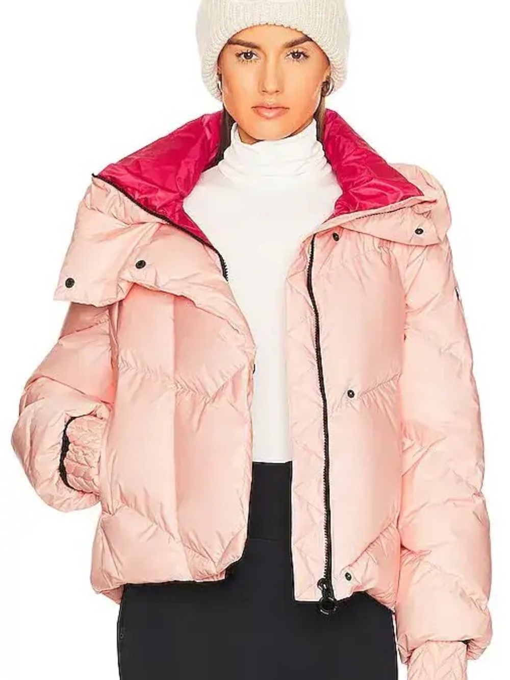 Goldbergh Josie Jacket in Pink convertible coat to vest